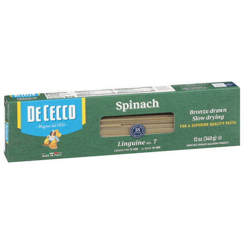 Dececco Spinach Linguini Pasta 12 OZ