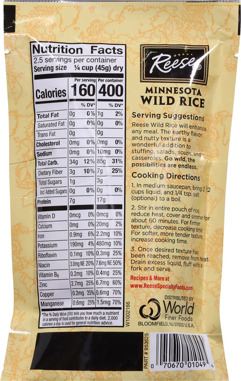 Reese Minnesota Wild Rice 4 OZ