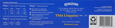 Ronzoni Pasta Thin Linguine 16 OZ