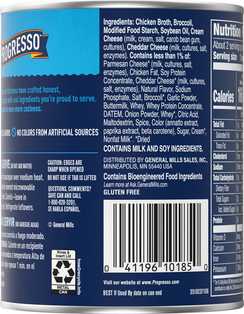 Progresso Traditional Broccoli Cheese Soup 18 OZ