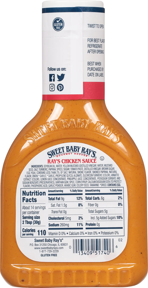 Sweet Baby Ray's Boss Chicken Sauce 14 FZ