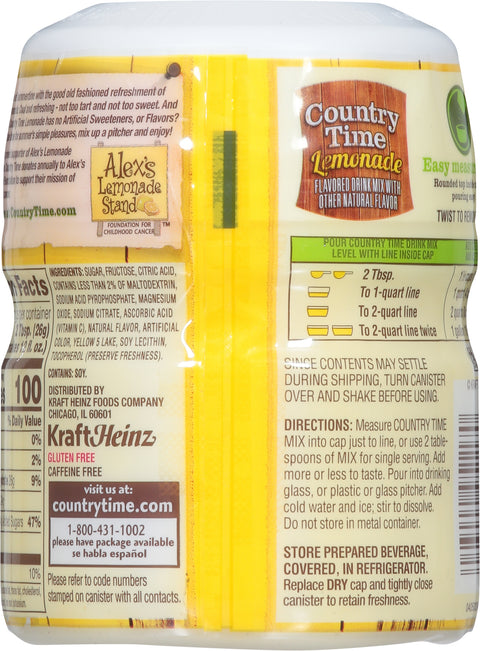 Country Time Drink Mix Lemonade 8Qt 19 OZ