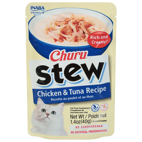 Churu Stew Chicken & Tuna Recipe Cat Food Complement 1.4 oz