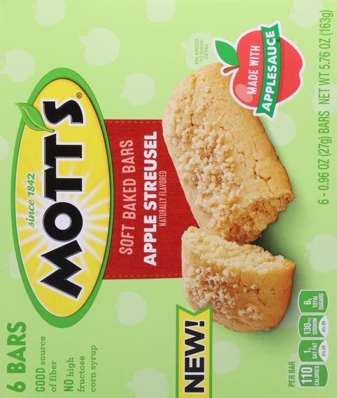 Mott's Apple Streusel Soft Baked Bars 6