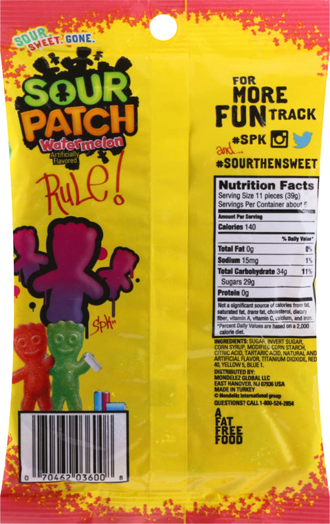 Sour Patch Soft & Chewy Watermelon Candy 8 oz