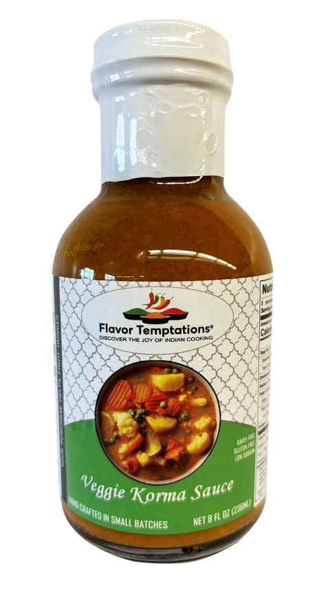 Flavor Temptations Veggie Korma Sauce - 8 FL OZ 12 Pack