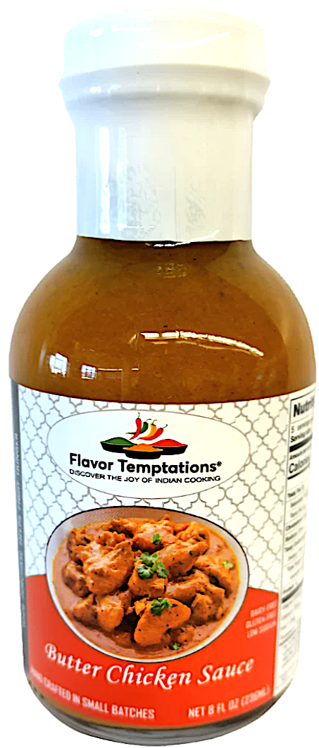 Flavor Temptations Butter Chicken Sauce - 8 FL OZ 12 Pack