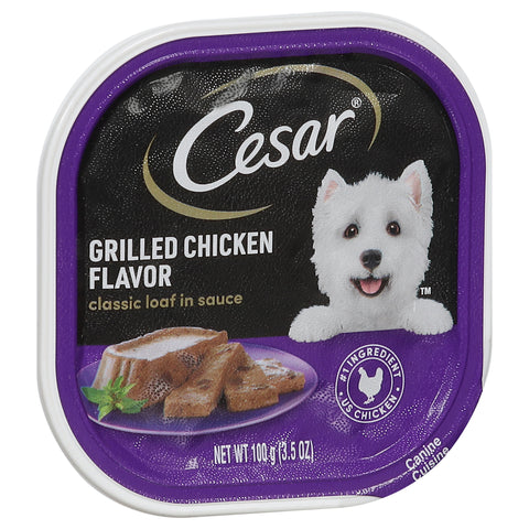 Cesar Dog Food Can Grilled Chicken 3.5 OZ