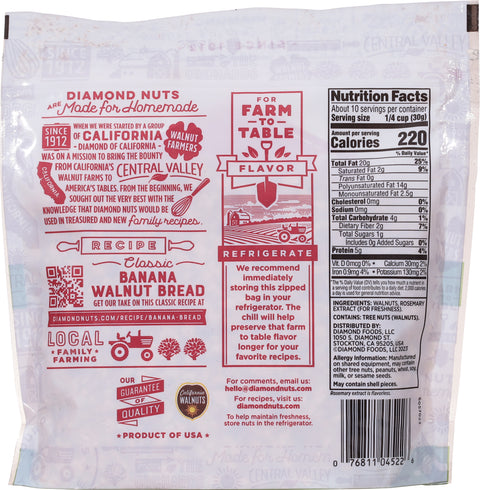 Diamond Finely Diced Walnuts 10 OZ