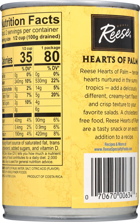 Reese Sliced Hearts Of Palm 14 OZ