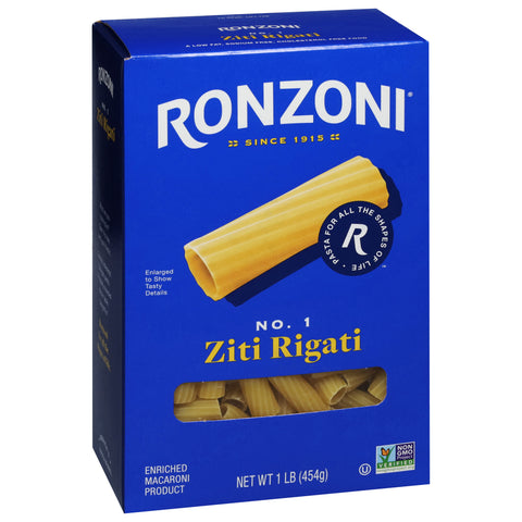 Ronzoni Ziti Rigati Pasta 16 OZ