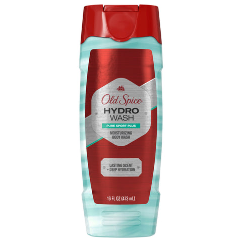 Old Spice Hydro Wash Pure Sport Plus Hydrating Body Wash 16 FZ