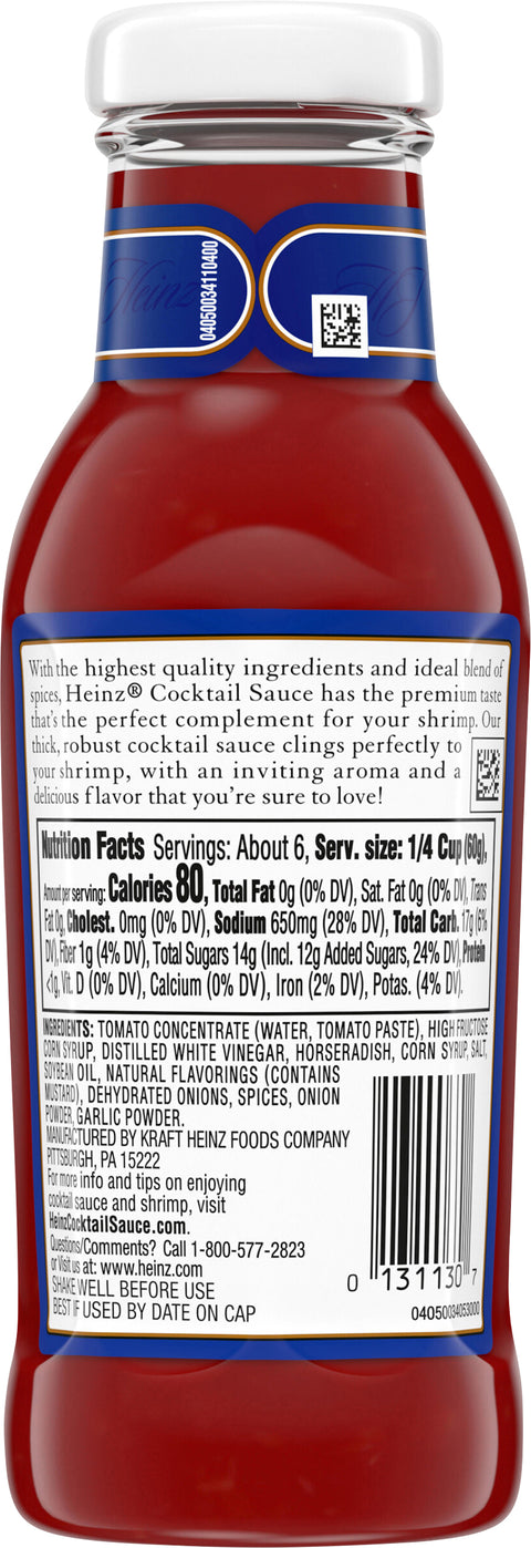 Heinz Sauce Cocktail Seafood 12 OZ