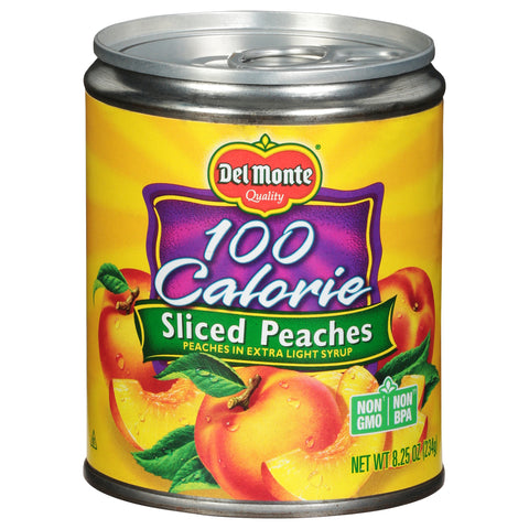 Del Monte Fruit Sliced Peaches 100 Calorie 8.25 OZ