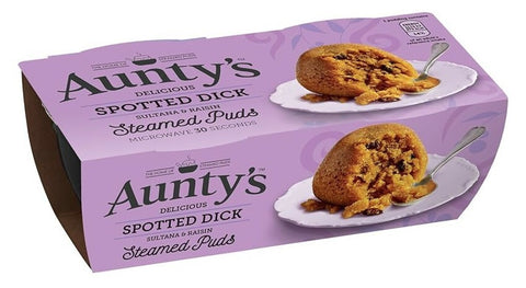 AUNTY's SPOTTeD DICK STeAMeD PUDS - 6.7 OZ 6 Pack