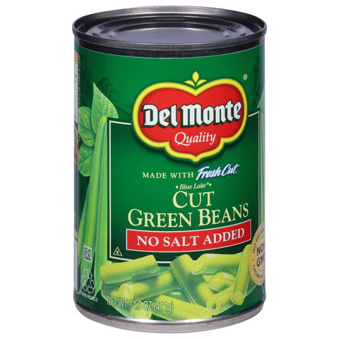Del Monte Vegetables Fresh Cut Green Beans No Salt Added 14.5 OZ
