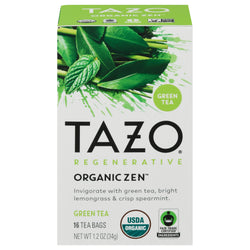 Tazo Organic Zen Green Tea - 16 OZ 6 Pack