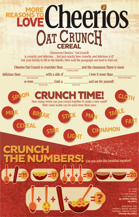General Mills Cheerios Oat Crunch Cinnamon 18.2 OZ