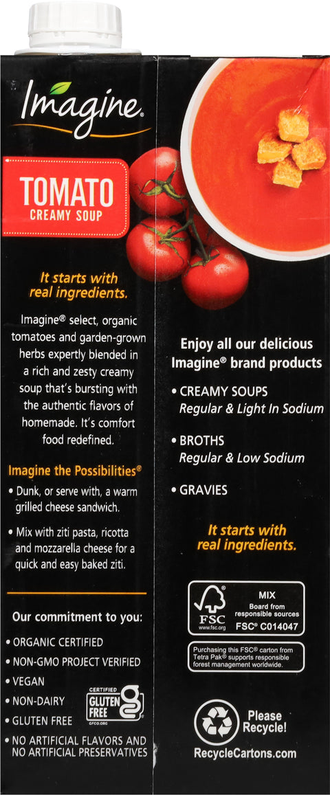 Imagine Organic Creamy Tomato Soup 32 FZ