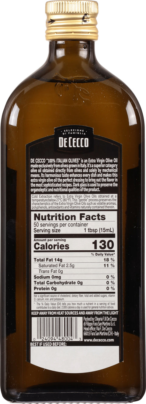 Dececco Italian Extra Virgin Olive Oil 25.4 FZ