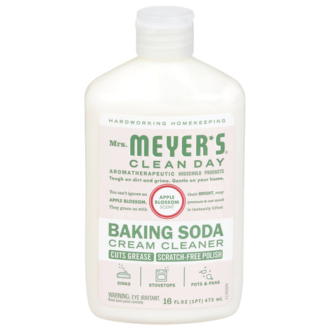 Mrs. Meyer's Clean Day Baking Soda Apple Blossom Scent Cream Cleaner 16 fl oz - 16 FZ 6 Pack