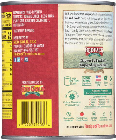 Red Pack Tomatoes Diced In Juice 28 OZ