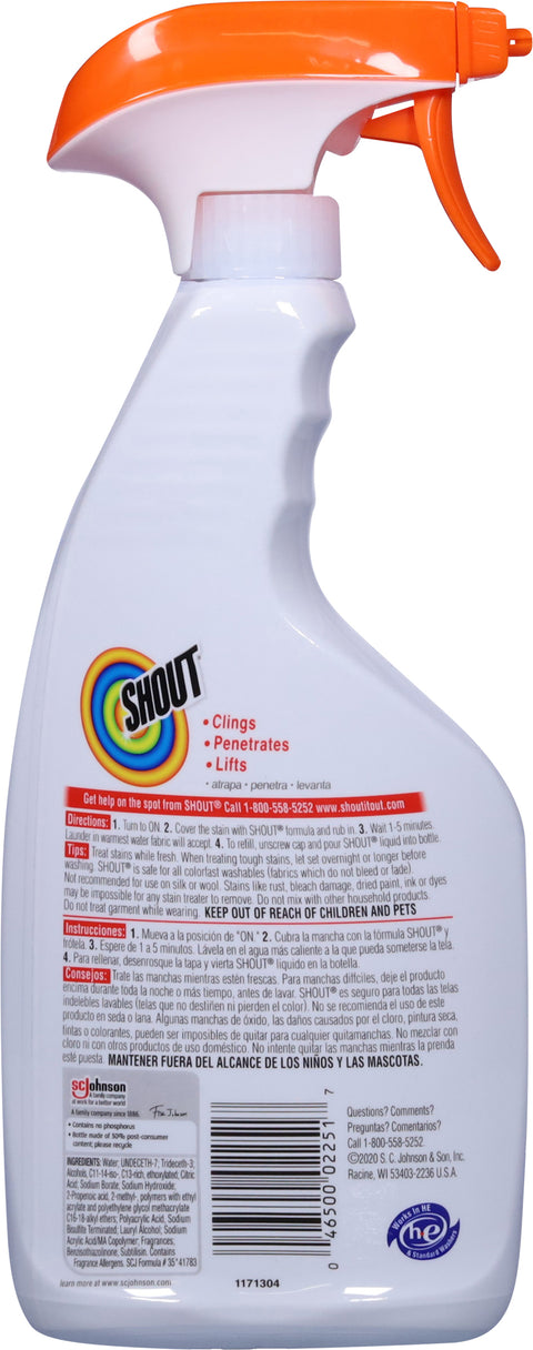 Shout Triple-Acting Laundry Stain Remover 22 fl oz