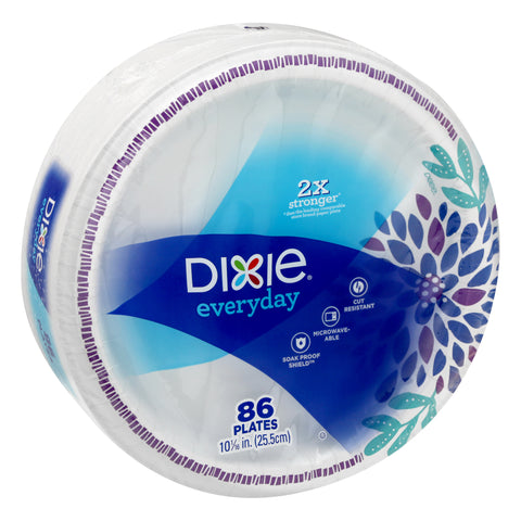 Dixie Everyday 10-1/16 Inch Plates 86 ea - 3 Pack
