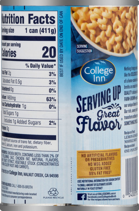 College Inn 100% Natural Chicken Broth 14.5 oz