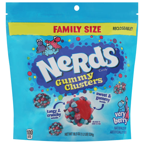 Nerds Gummy Clusters Very Berry Candy Family Size 18.5 oz - 5 Pack