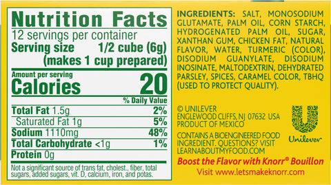 Knorr Extra Large Chicken Bouillon Cubes 2.5 OZ
