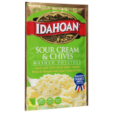 Idahoan Sour Cream & Chive Mashed Potatoes 4 OZ