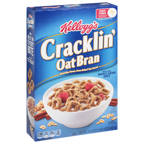 Kellogg's Cracklin Oat Bran Cereal  16.5 OZ