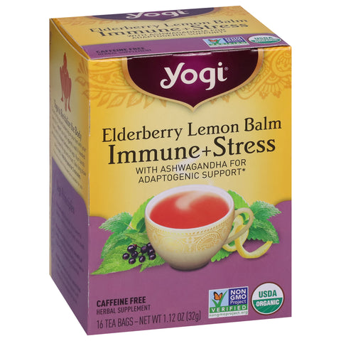 Elderberry Lemon Balm Immune and Stress Support 16 CT