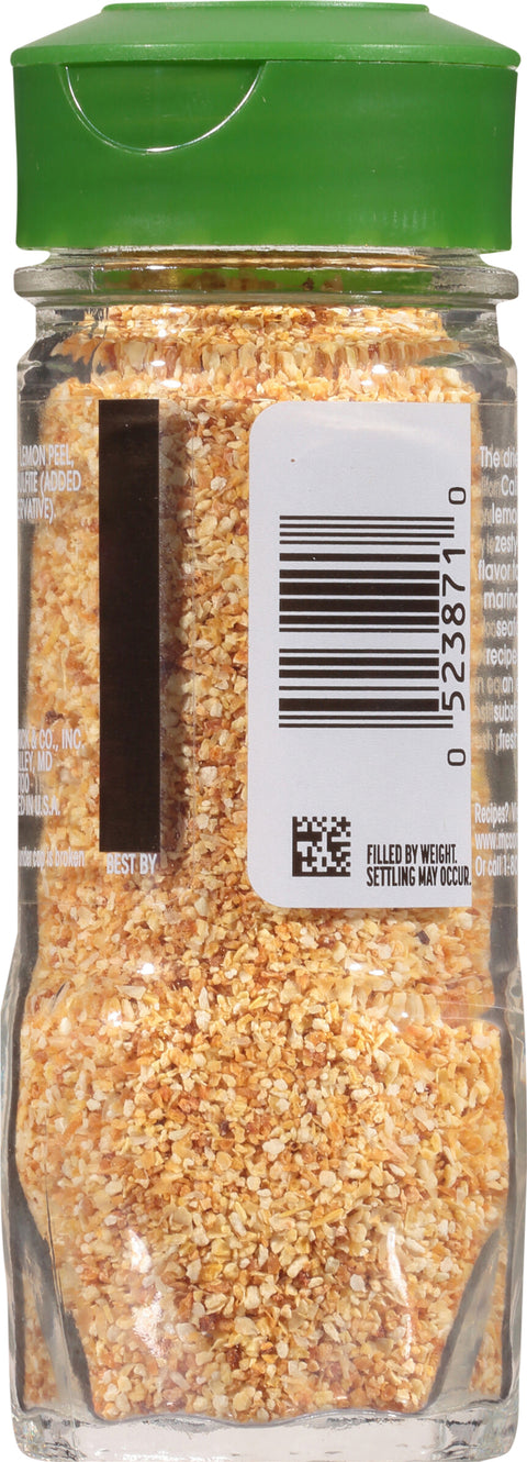 Mccormick Lemon Peel Gourmet Seasoning 1.5 OZ