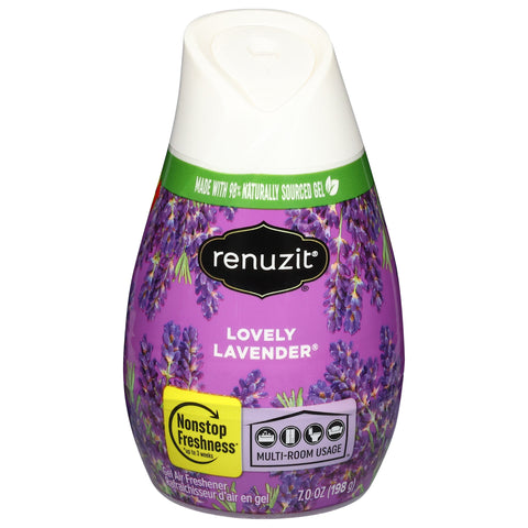 Renuzit Lovely Lavender Gel Air Freshener 7.0 oz - 7 OZ 12 Pack