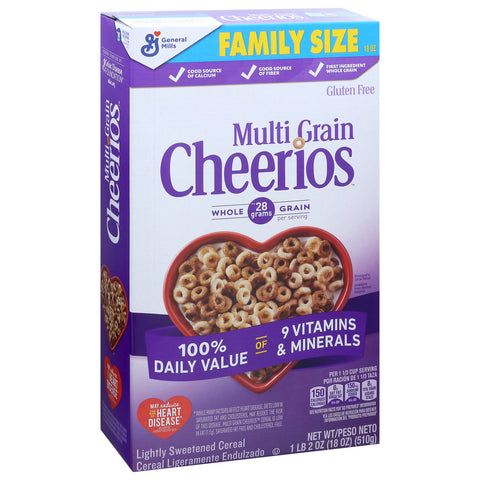 General Mills Multi Grain Cheerios Cereal 18 OZ