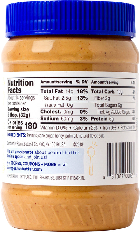 Peanut Butter & Co Gluten Free The Bee's Knees Peanut Butter With Honey 16 OZ