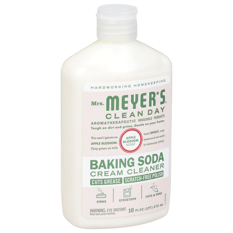 Mrs. Meyer's Clean Day Baking Soda Apple Blossom Scent Cream Cleaner 16 fl oz