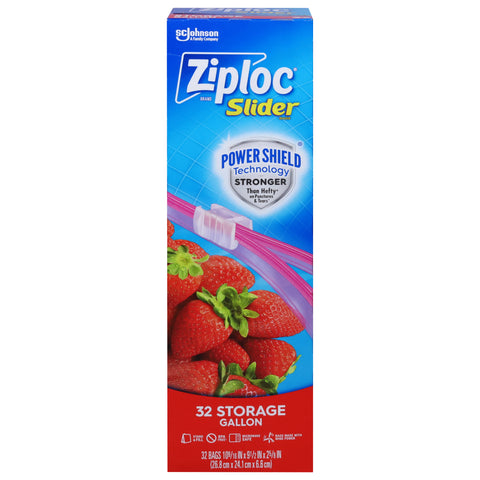 Ziploc Gallon Storage Slider Bags 32 CT