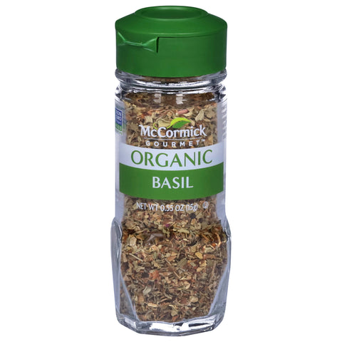 McCormick Gourmet Organic Basil - 0.55 OZ 3 Pack
