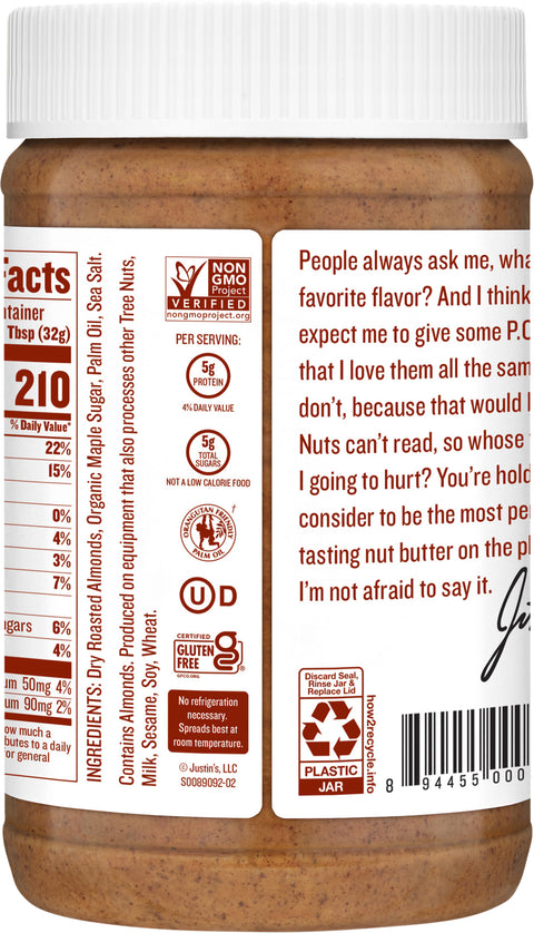 Justin's Maple Almond Butter 16 OZ