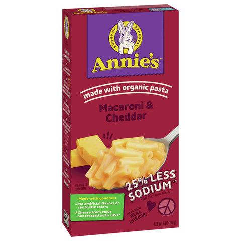 Annie's Low Sodium Mac & Cheese Classic Mild Cheddar 6 OZ
