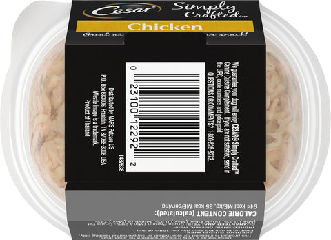 Cesar Simply Crafted Chicken Dog Food 1.3 OZ