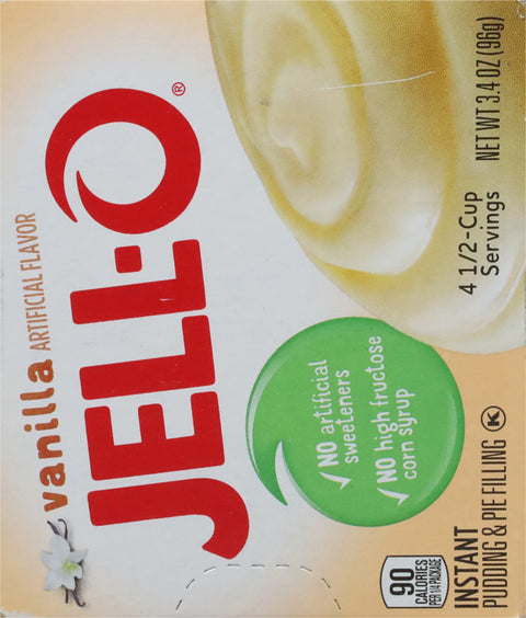 Jell-O Mix Pudding Instant Vanilla 3.4 OZ