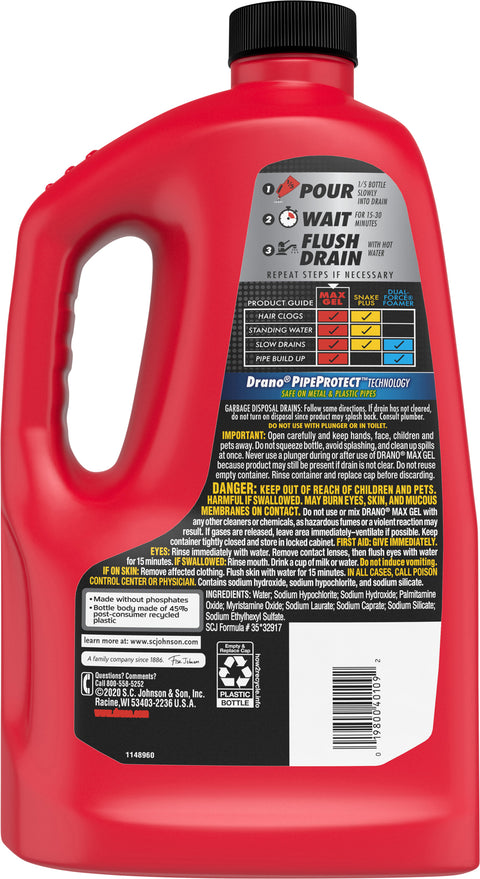 Drano Cleaner Drain Max Gel 80 FZ