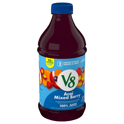 V8 100% Juice Fusion Acai Mixed Berry 46 FZ