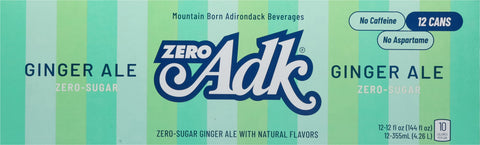 ADK Zero Sugar Ginger Ale Soda 12 144 FZ