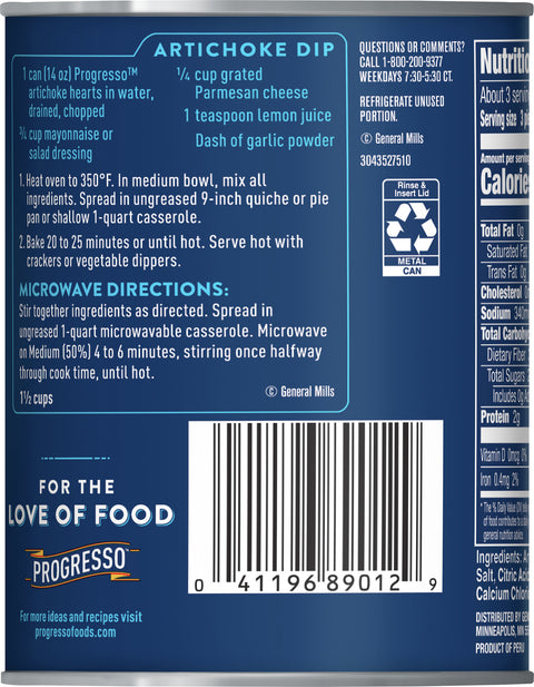 Progresso Artichoke Hearts Marinated 14 OZ