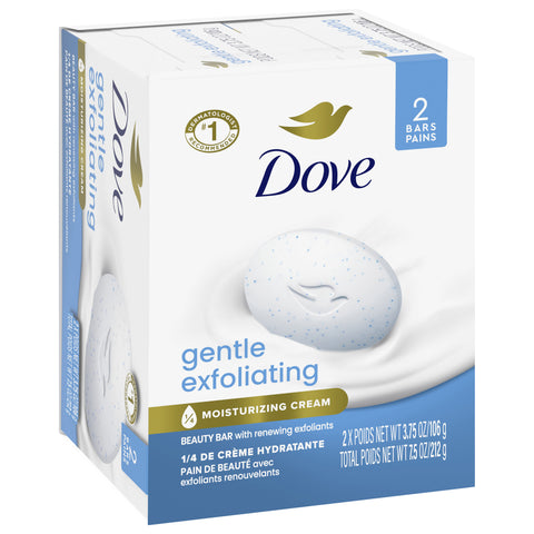 Dove Gentle Exfoliating Bar Soap 7.5 OZ
